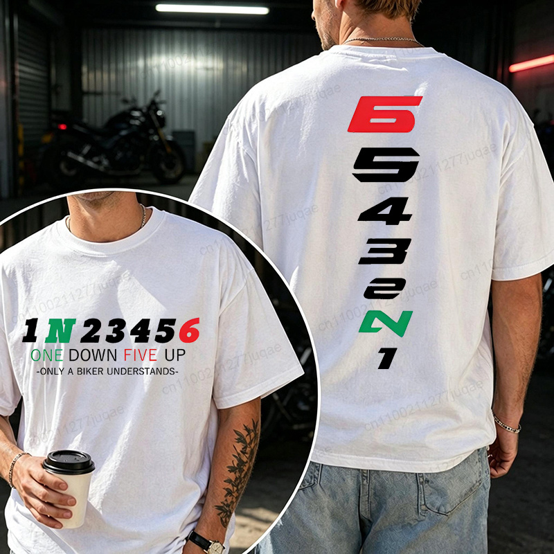 Motorcycle Gear Used - Koszulka męska Harajuku Streetwear 1N23456 z