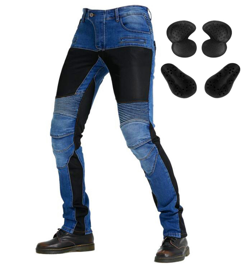 Motorcycle Gear Jeans - Męskie spodnie motocyklowe Aramidowe dżinsy motocyklowe