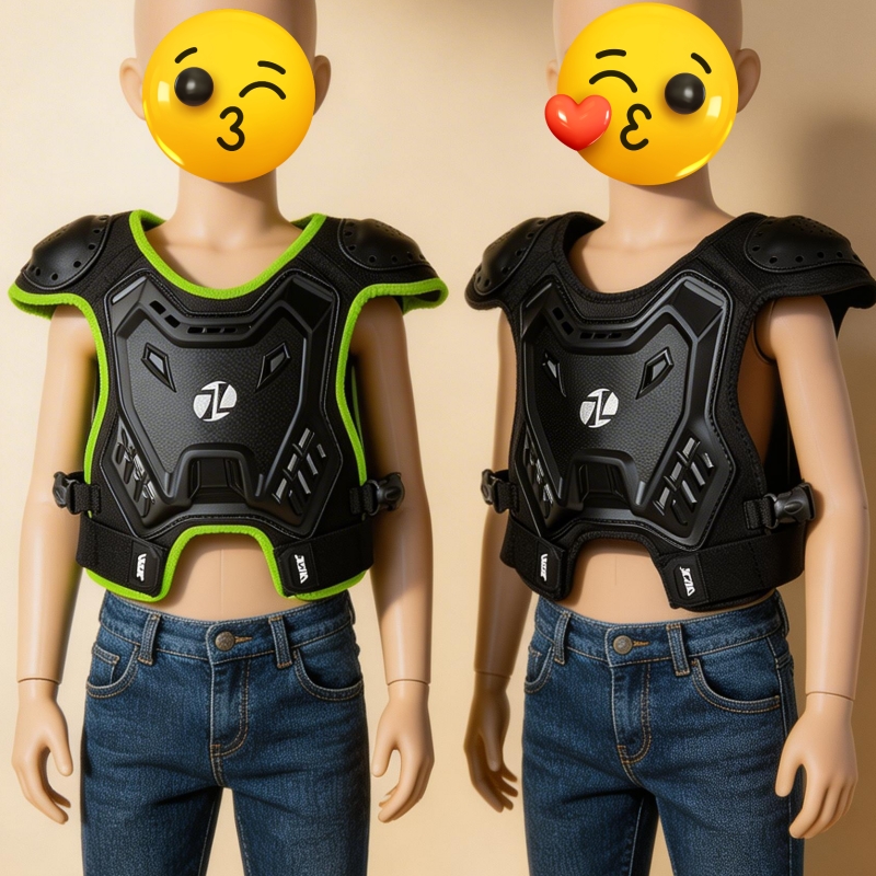 Motorcycle Gear Kids - Dziecięca kamizelka ochronna na klatkę piersiową