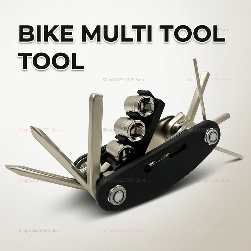 Motorcycle Gear Essentials - Zestaw narzędzi rowerowych 16 w 1,
