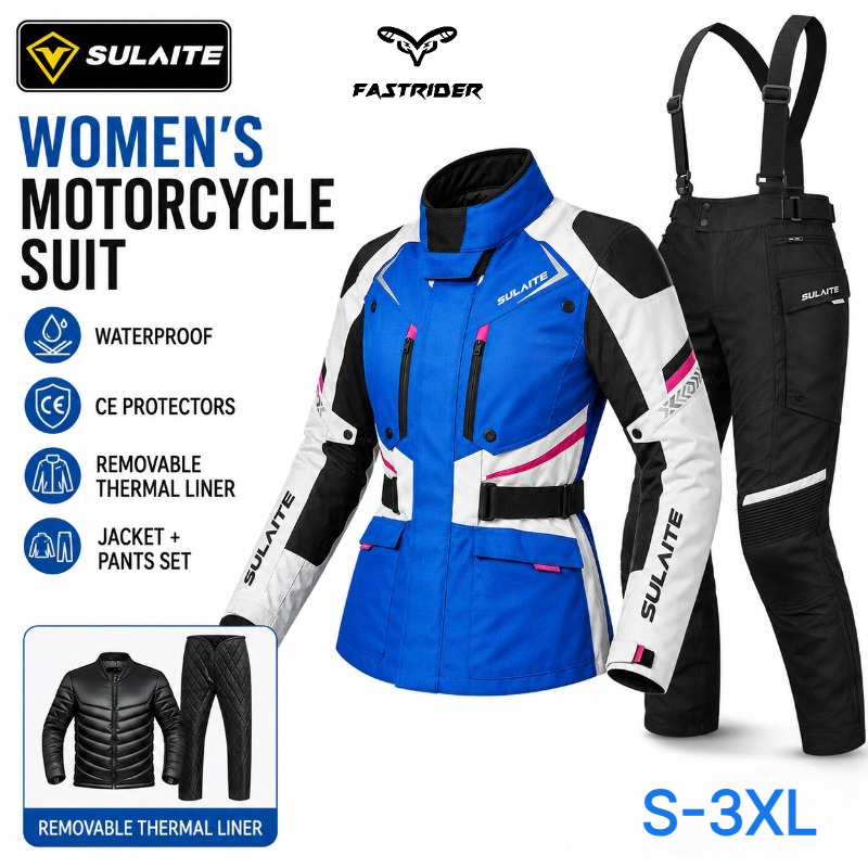 Motorcycle Gear For Winter - Damski kombinezon motocyklowy zimowy wodoodporny z