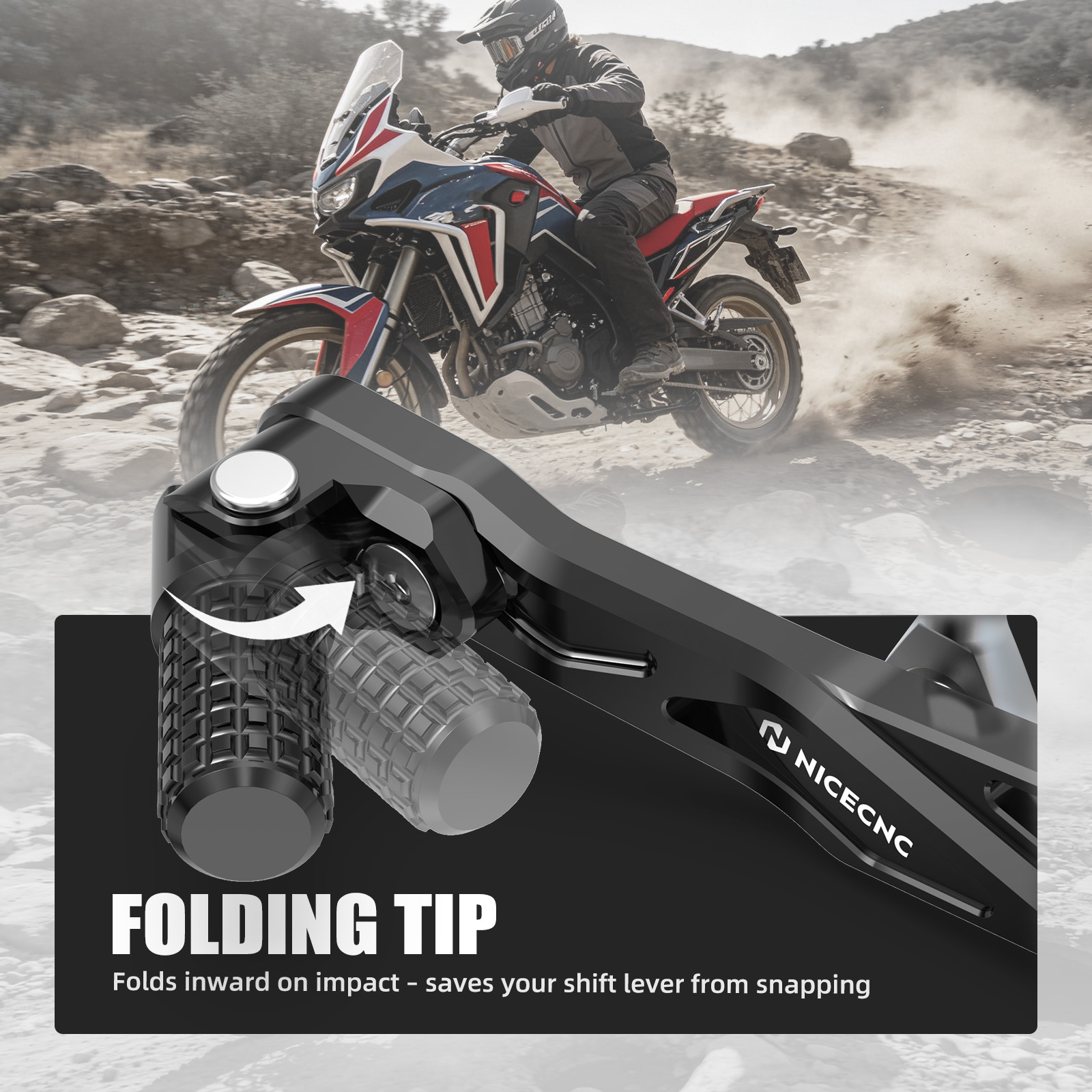 Regulowana dźwignia zmiany bie – Motorcycle Gear Adventure recenzja i cena