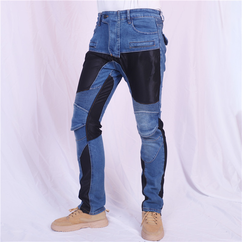 Męskie letnie oddychające jean – Motorcycle Gear Jeans recenzja i cena