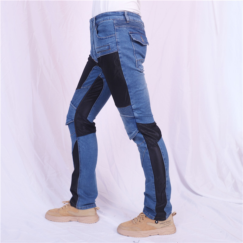 Męskie letnie oddychające jean – Motorcycle Gear Jeans recenzja i cena