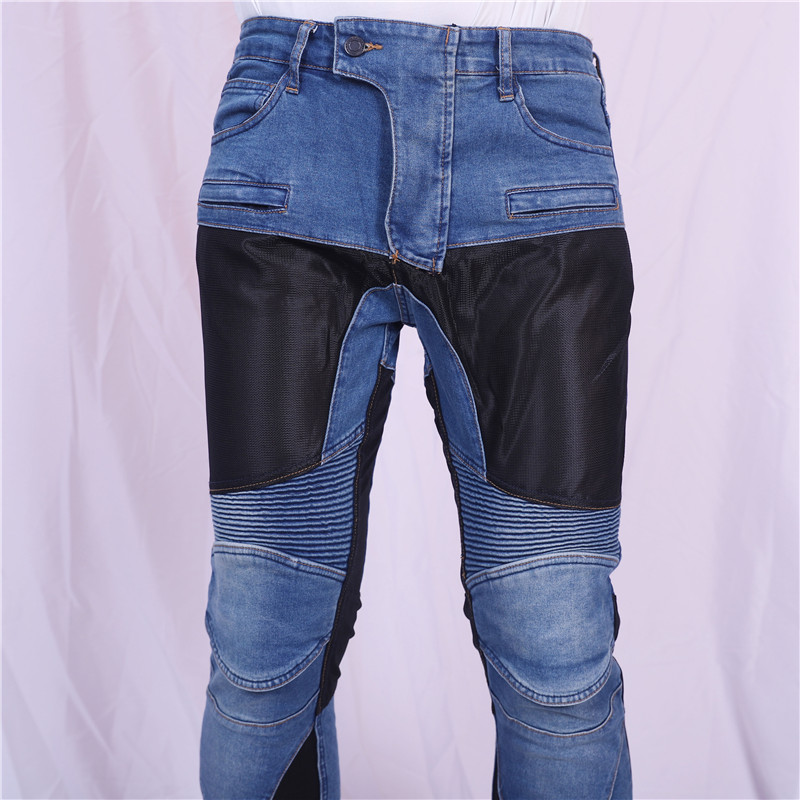 Męskie letnie oddychające jean – Motorcycle Gear Jeans recenzja i cena
