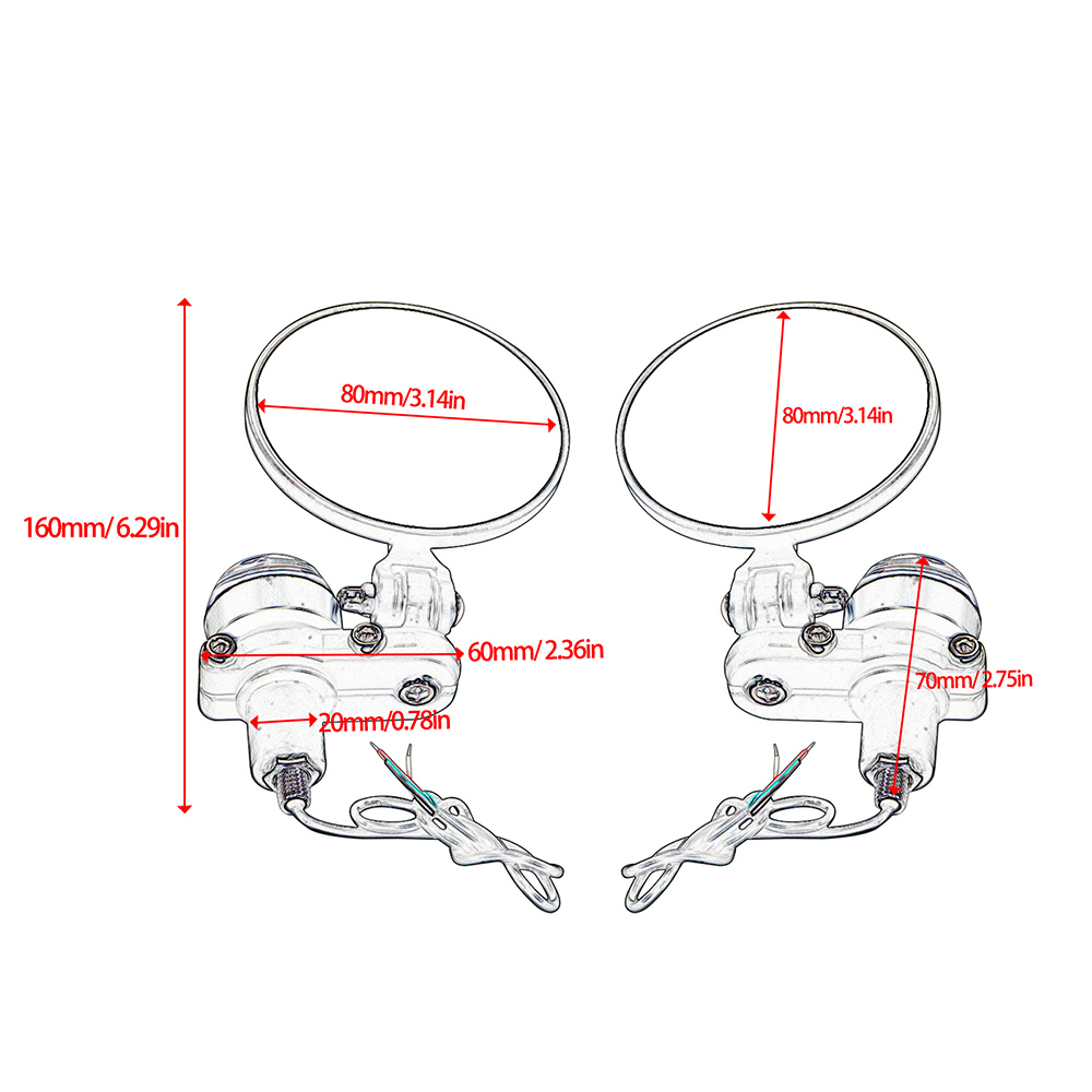 2 SZTUK Lusterko motocyklowe n – Mirror Extender Bar recenzja i cena
