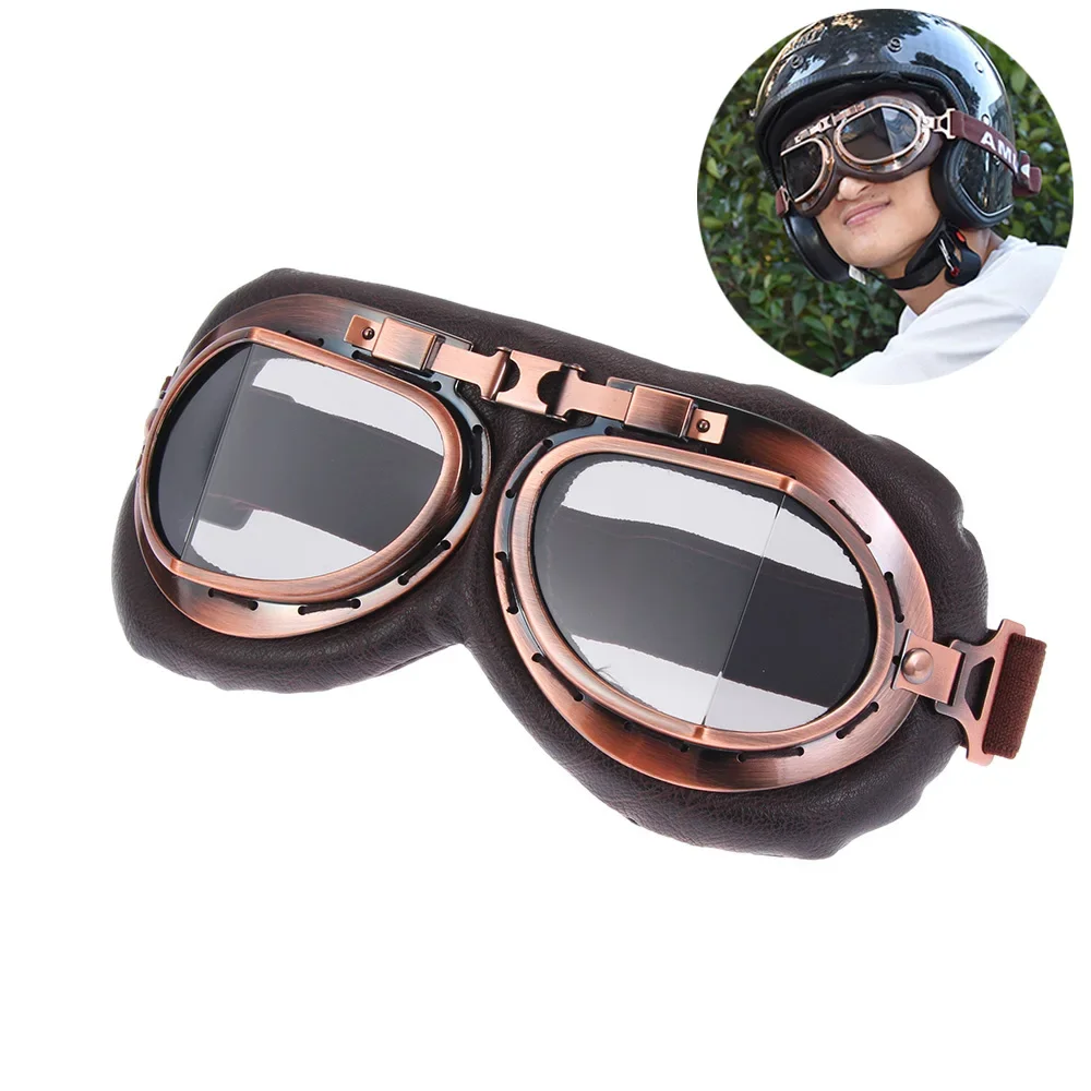 Pilot Retro Goggles Dustproof  – Motorcycle Gear Used recenzja i cena