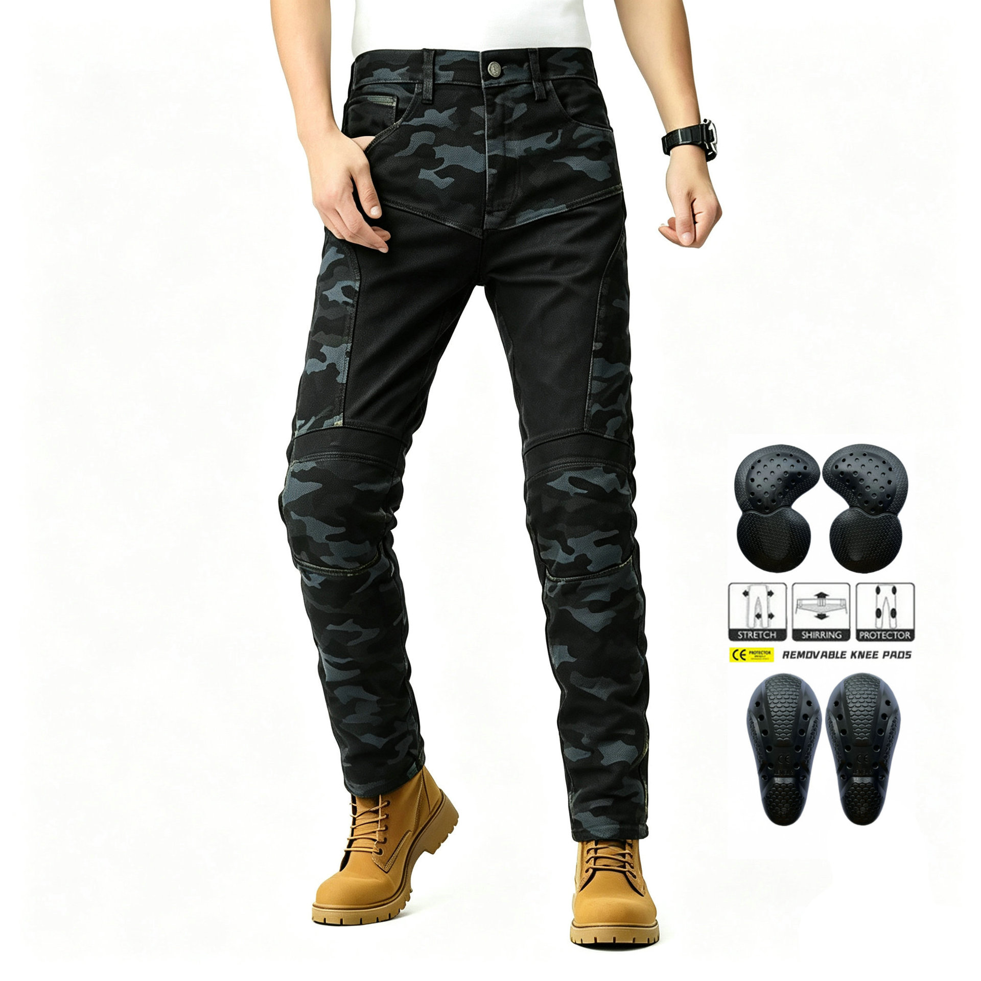 Męskie letnie oddychające dżin – Motorcycle Gear Jeans recenzja i cena
