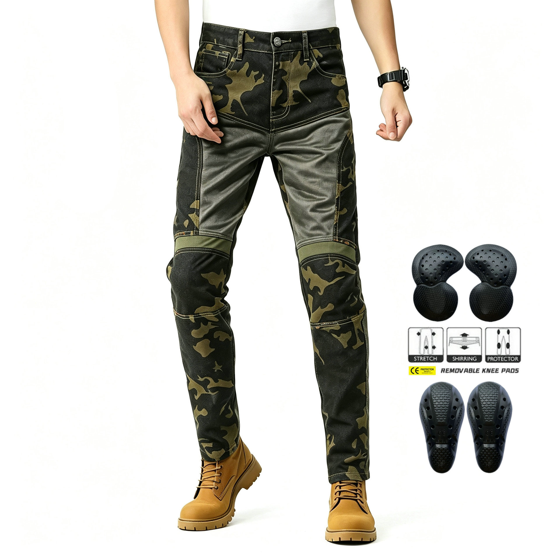 Męskie letnie oddychające dżin – Motorcycle Gear Jeans recenzja i cena